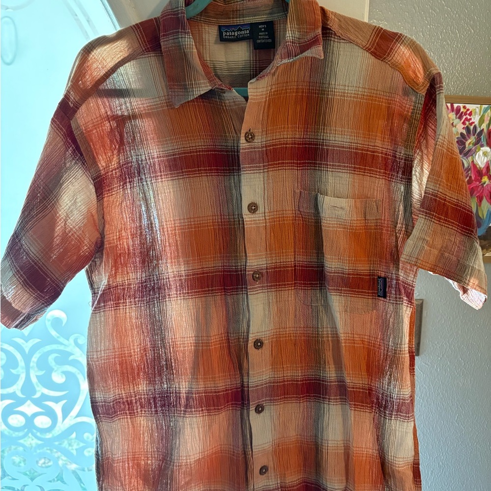 Men’s Patagonia Organic Cotton Plaid Button Up